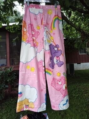 Pink Care Bears Women's Wide Leg Pants